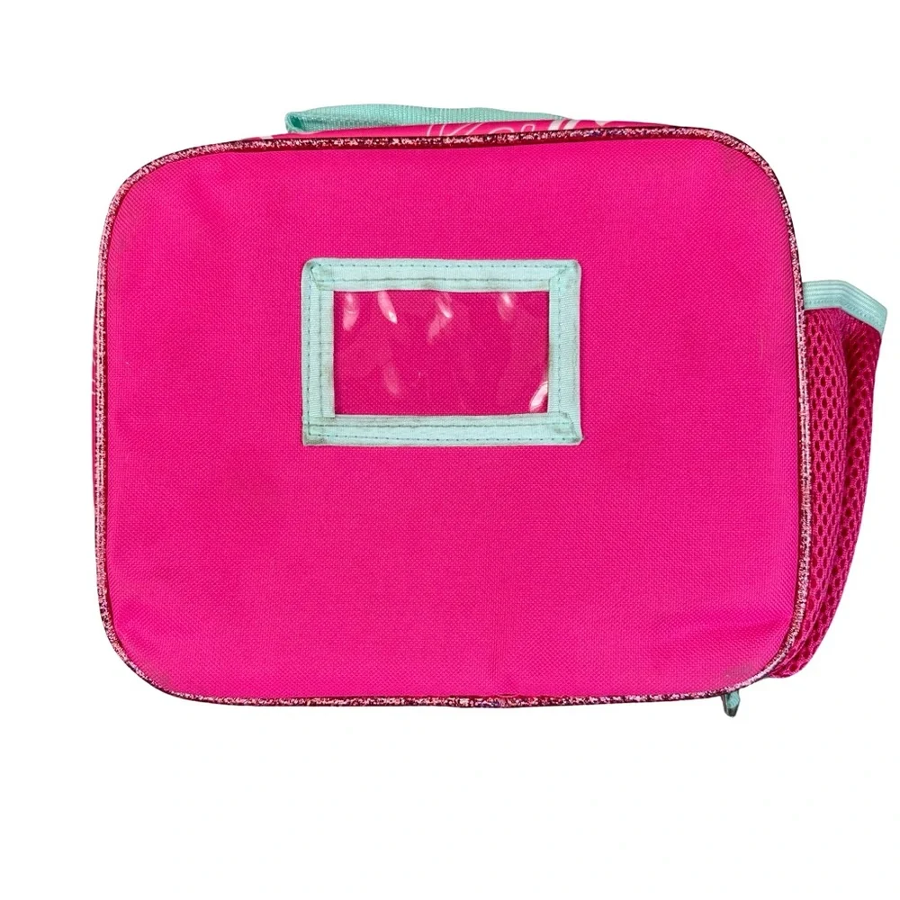 Mattel Barbie Pink Flip Sequin Soft School Lunchbox with Zipper